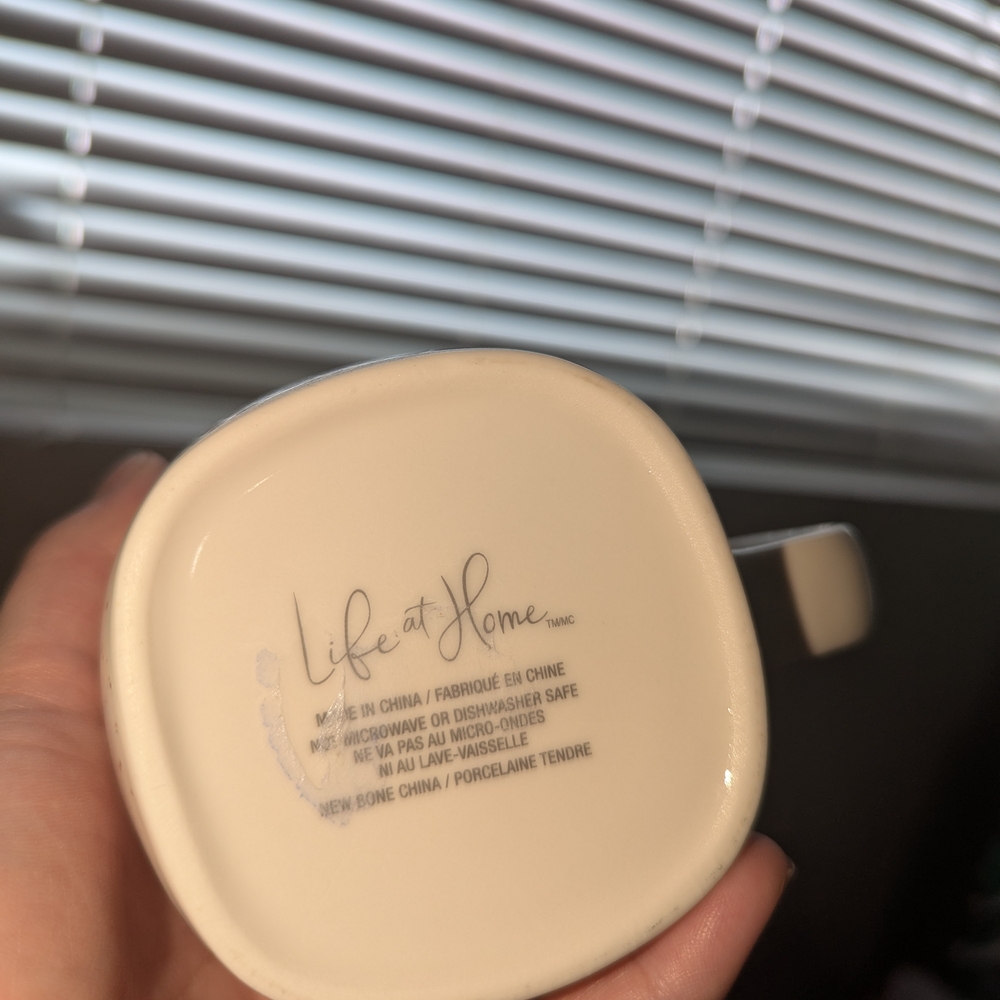 Life at Home Cream Ceramic Mug